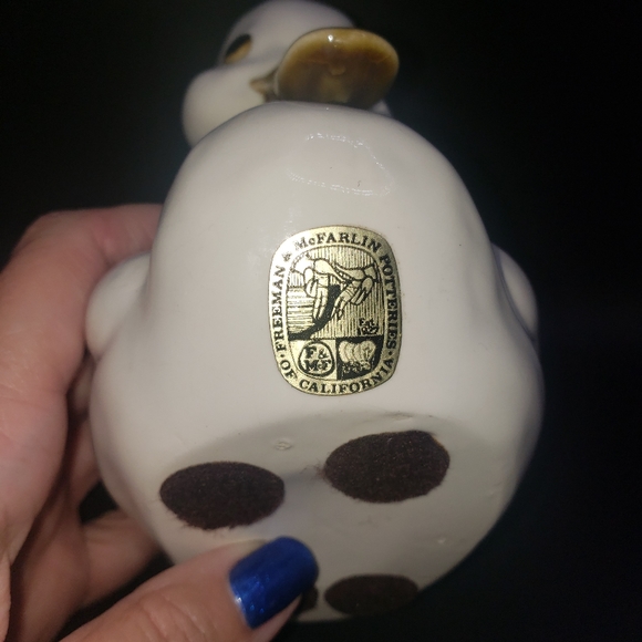 Vintage Freeman & McFarlin Pottery Sitting Duckling Figurine MCM - Picture 5 of 5